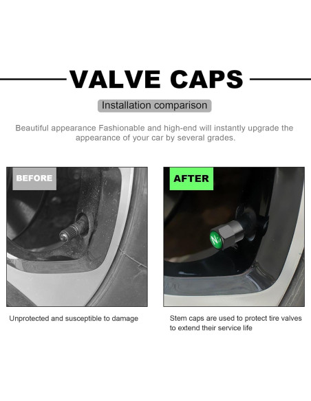 5 Tapones de Válvula de Neumático Latón Cromado DXNQ 5 Tapones de Válvula de Neumático Latón Cromado DXNQ
