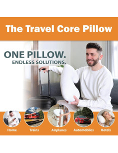 Almohada de Viaje Core Products Tri-Core 45x23cm Ortopédica 2