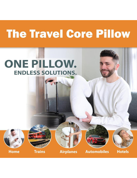 Almohada de Viaje Core Products Tri-Core 45x23cm Ortopédica Almohada de Viaje Core Products Tri-Core 45x23cm Ortopédica