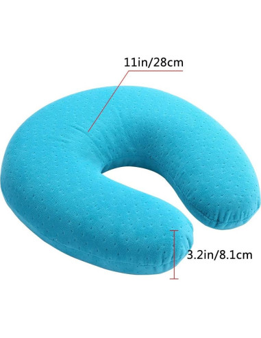 Almohada de Espuma Viscoelástica Mr.Ho para Cuello Azul