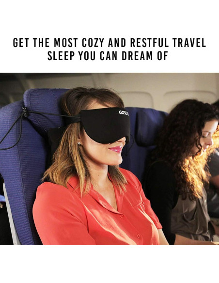 GOSLEEP Almohada de Viaje y Máscara para Dormir - Negro GOSLEEP Almohada de Viaje y Máscara para Dormir - Negro