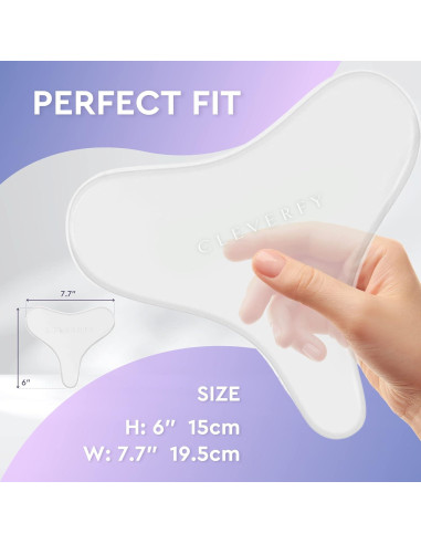 Parches de Silicona para Arrugas en el Escote CLEVERFY - 4 Parches Reutilizables