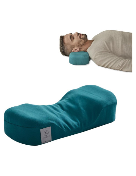 Mini Almohada Portátil Kanuda Espuma de Memoria Azul Mini Almohada Portátil Kanuda Espuma de Memoria Azul