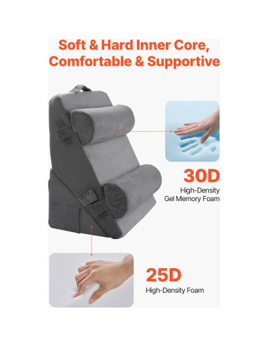 Conjunto de Almohadas Terapéuticas Happybuy - 4 Piezas Ajustables