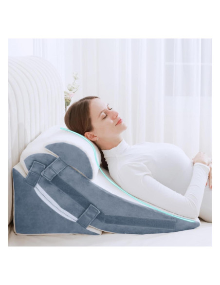 Cojín en cuña ajustable SlumbayTale 30 cm espuma viscoelástica Cojín en cuña ajustable SlumbayTale 30 cm espuma viscoelástica