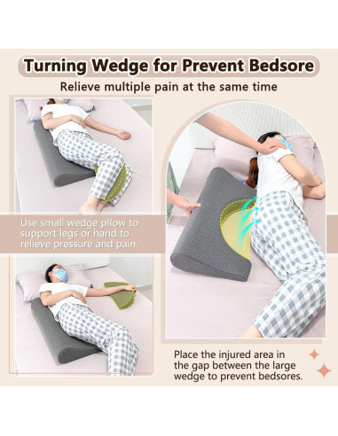 Almohada Cuña Ergonomica KAAMOS para Dormir de Lado