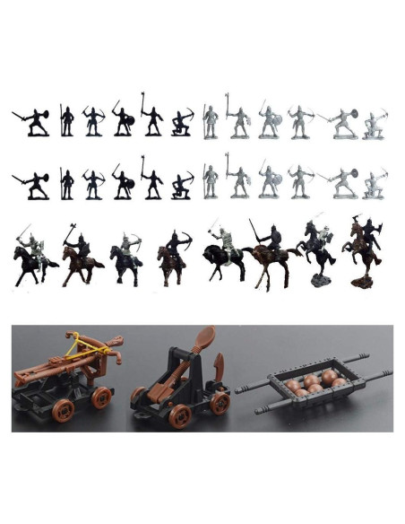 42 Piezas Juguetes Caballeros y Caballos Odowalker 42 Piezas Juguetes Caballeros y Caballos Odowalker