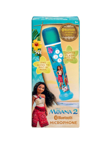 Micrófono Karaoke eKids Moana 2 Bluetooth con Luces LED