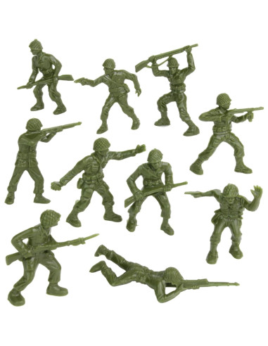 Figuras de Soldados BMC Clásico Verde OD - 40 Piezas