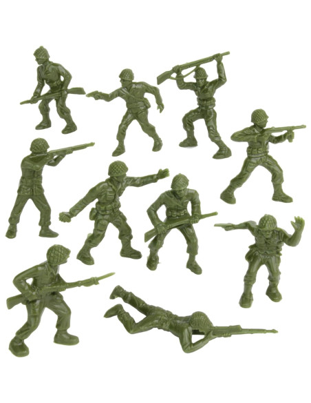 Figuras de Soldados BMC Clásico Verde OD - 40 Piezas Figuras de Soldados BMC Clásico Verde OD - 40 Piezas