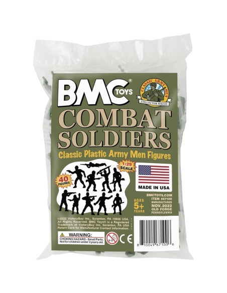 Figuras de Soldados BMC Clásico Verde OD - 40 Piezas Figuras de Soldados BMC Clásico Verde OD - 40 Piezas