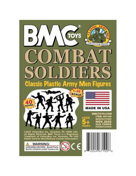 Figuras de Soldados BMC Clásico Verde OD - 40 Piezas Figuras de Soldados BMC Clásico Verde OD - 40 Piezas