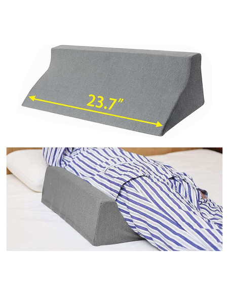 Cojín de cuña lateral Fanwer 60x25 cm para dormir Cojín de cuña lateral Fanwer 60x25 cm para dormir