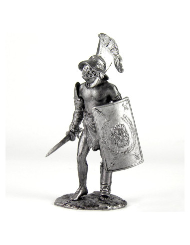 Escultura de Metal Gladiador Mirmilon 54mm Regalos y Souvenirs