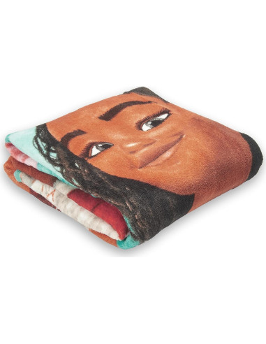 Manta Micro Raschel Disney Moana 116x152 cm Multicolor