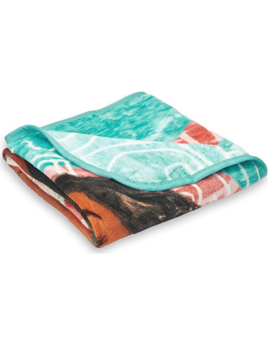 Manta Micro Raschel Disney Moana 116x152 cm Multicolor