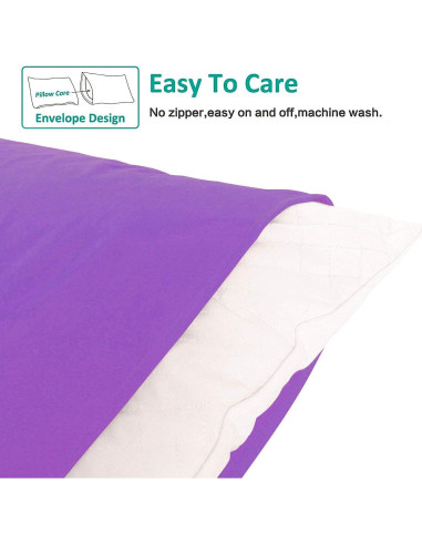 Funda de Almohada Corporal NTBAY Microfibra 20x54 Morado