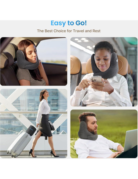 Almohada de Cuello RENPHO con Auriculares y Soporte 360 Almohada de Cuello RENPHO con Auriculares y Soporte 360