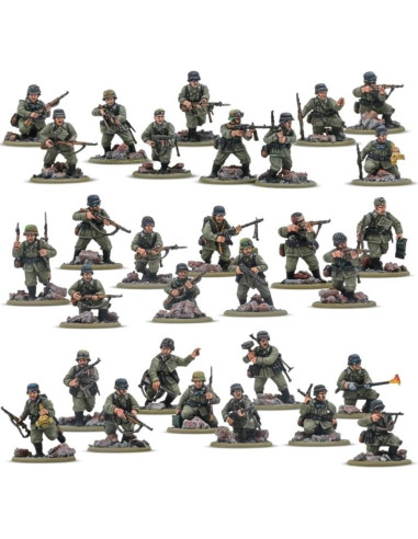 Pelotón Infantería Veterano Alemán Warlord 30 Miniaturas 28mm