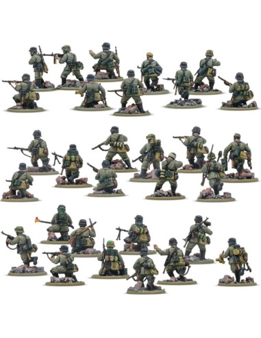 Pelotón Infantería Veterano Alemán Warlord 30 Miniaturas 28mm