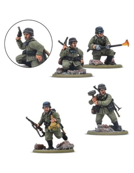 Pelotón Infantería Veterano Alemán Warlord 30 Miniaturas 28mm Pelotón Infantería Veterano Alemán Warlord 30 Miniaturas 28mm