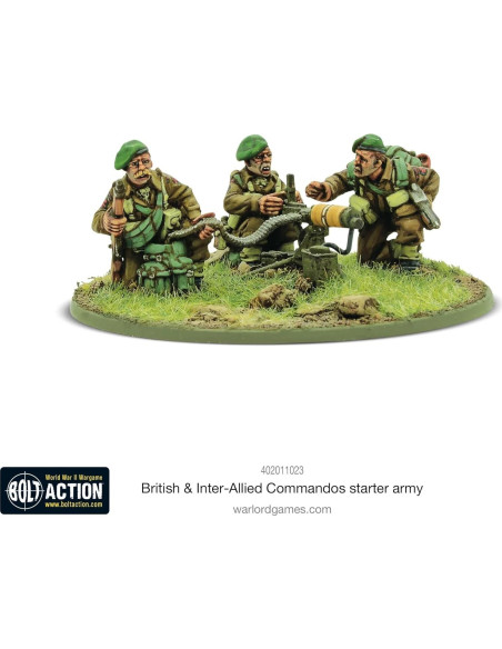 Ejército Inicial Comandos Británicos Warlord 28mm Sin Pintar Ejército Inicial Comandos Británicos Warlord 28mm Sin Pintar