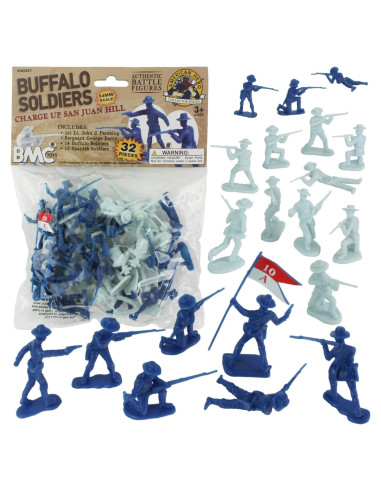 Set de 32 Figuras de Soldados BMC Buffalo Soldiers