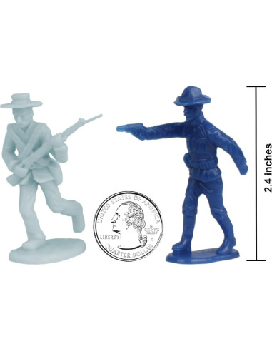Set de 32 Figuras de Soldados BMC Buffalo Soldiers