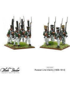 Miniaturas Warlord Infantería Rusa Napoleónica 1809-1814 28mm 2