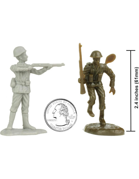 Figuras de Soldados BMC D-Day Playa Juno 35pc Canadienses Alemanes Figuras de Soldados BMC D-Day Playa Juno 35pc Canadienses Alemanes