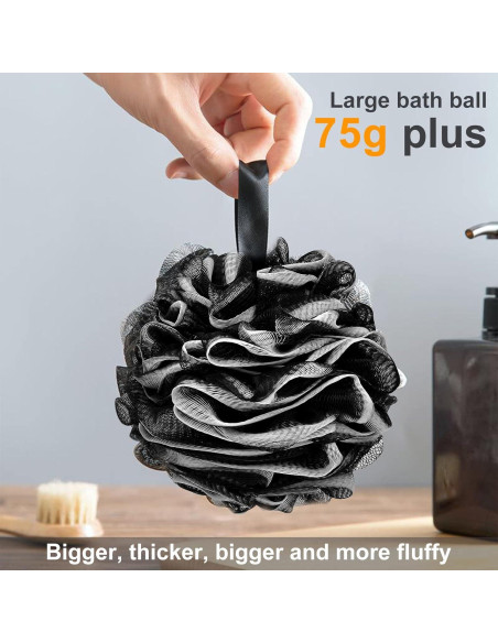 Esponja de Baño Exfoliante Scartink XL 75g - 3 Piezas Negra Esponja de Baño Exfoliante Scartink XL 75g - 3 Piezas Negra