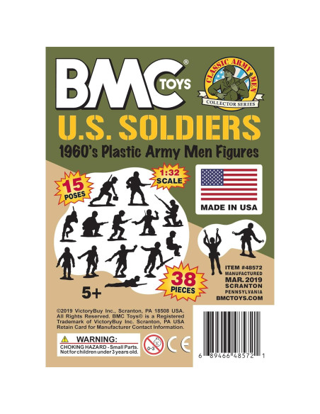 Figuras de Soldados de Plástico BMC 38pc WW2 Verde y Tan Figuras de Soldados de Plástico BMC 38pc WW2 Verde y Tan