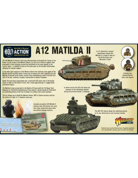 Tanque Matilda II 1:56 Warlord Games - Miniaturas Pintables Tanque Matilda II 1:56 Warlord Games - Miniaturas Pintables