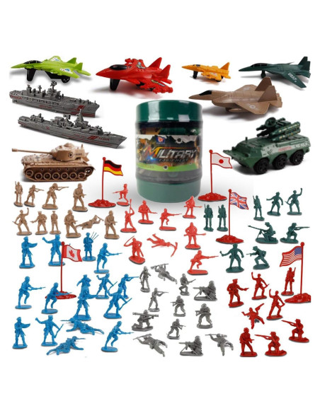 Set de Soldados de Juguete 120 Piezas Liberty Imports Set de Soldados de Juguete 120 Piezas Liberty Imports