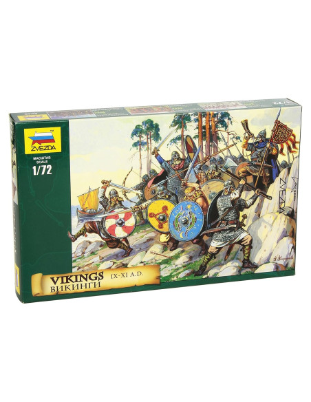 Kit de Soldados Vikingos Zvezda 8046 Escala 1/72 41 Figuras Kit de Soldados Vikingos Zvezda 8046 Escala 1/72 41 Figuras