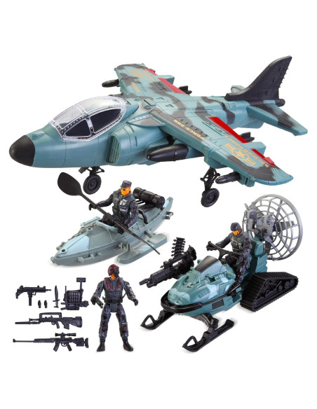 Conjunto de Juguetes Militares JOYIN - Avión, Soldados y Accesorios Conjunto de Juguetes Militares JOYIN - Avión, Soldados y Accesorios