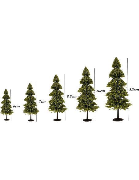 10 Árboles de Cedro Verde alblinsy para Diorama Miniatura 10 Árboles de Cedro Verde alblinsy para Diorama Miniatura