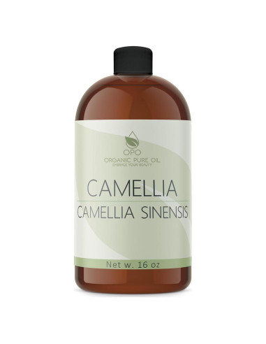Aceite de Semilla de Camelia Puro Orgánico 473ml - Prensado en Frío