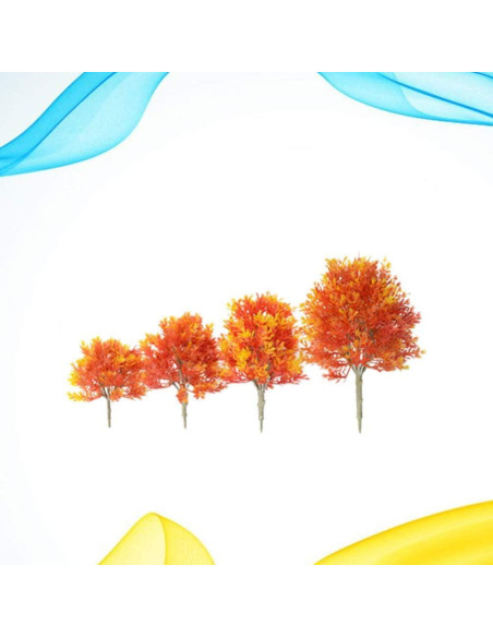 Planta Mini Árbol de Arce Artificial SUPVOX - 4 Piezas Planta Mini Árbol de Arce Artificial SUPVOX - 4 Piezas