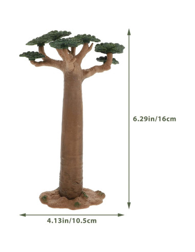 Modelo de Árbol Artificial Baobab VOSAREA 16x10.5cm Decoración