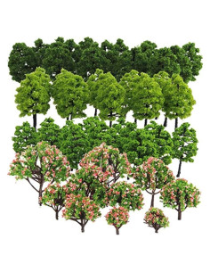 Paquete de 70 árboles modelo Taotenish para diorama