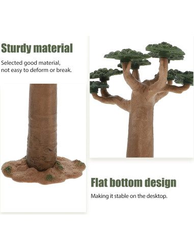 Modelo de Árbol Artificial Baobab VOSAREA 16x10.5cm Decoración