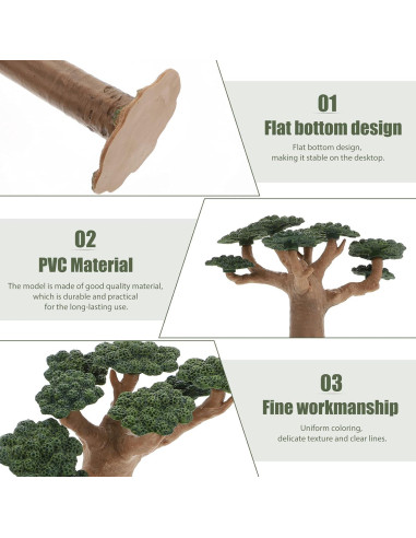 Modelo de Árbol Artificial Baobab VOSAREA 16x10.5cm Decoración