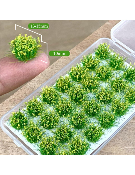 Tufts de Flores Estáticas Woohome 112 PCS para Paisajismo Tufts de Flores Estáticas Woohome 112 PCS para Paisajismo