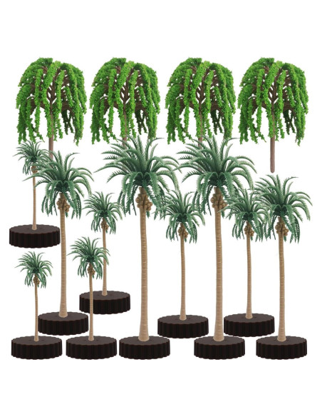 14 Árboles de Modelo Pequeños para Diorama Dingao 14 Árboles de Modelo Pequeños para Diorama Dingao