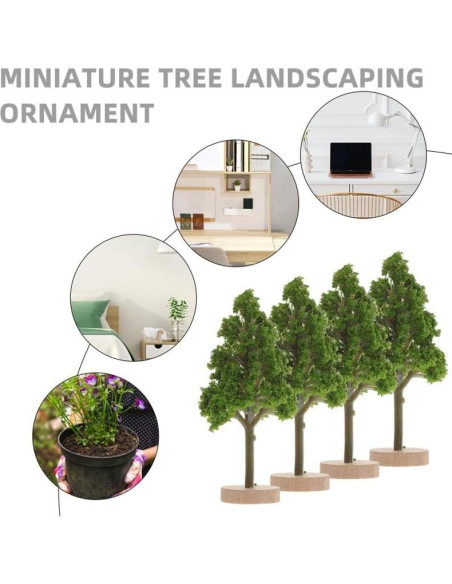 6 Piezas Árboles Miniatura Luxshiny para Diorama 3 cm 6 Piezas Árboles Miniatura Luxshiny para Diorama 3 cm