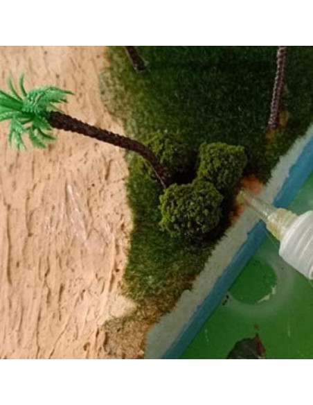 40 Pcs Arbustos Miniatura Verde Warmtree para Dioramas 40 Pcs Arbustos Miniatura Verde Warmtree para Dioramas