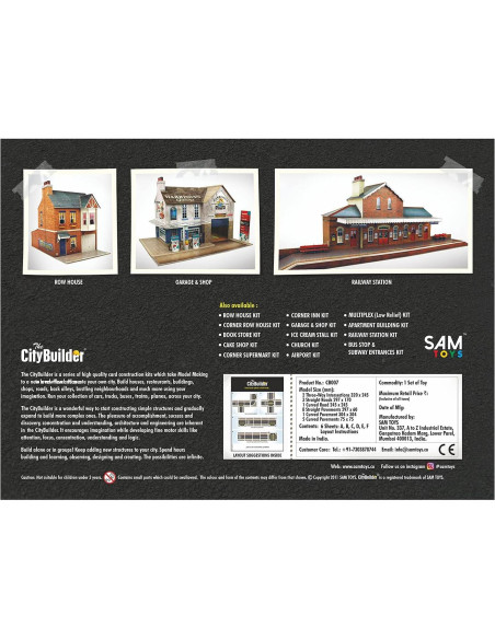 Kit de Maqueta Carreteras y Aceras The CityBuilder CB007 Kit de Maqueta Carreteras y Aceras The CityBuilder CB007