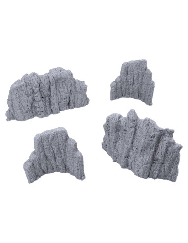 Conjunto de Pared de Roca Volcánica EnderToys 4 Piezas 3D