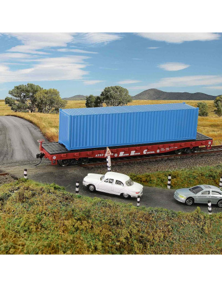 3 Contenedores de Escala HO 1:87 Azul Claro EVEMODEL 3 Contenedores de Escala HO 1:87 Azul Claro EVEMODEL